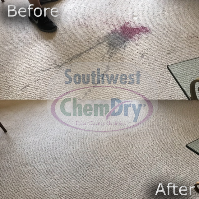 Wine Spill - Before and After
